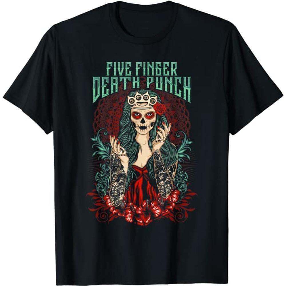 Five Finger Death Punch Lady Muerte T Shirt
